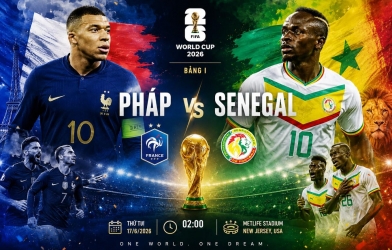 Trực tiếp Pháp vs Senegal, 02h00 hôm nay 17/06
