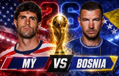 Tỷ lệ thắng Mỹ vs Bosnia & Herzegovina: Mỹ áp đảo!