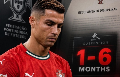 NÓNG: LĐBĐ Bồ Đào Nha gây bất ngờ về án kỷ luật cho Ronaldo