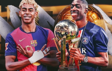Hậu vệ PSG 'dội gáo nước lạnh' vào hy vọng Quả bóng Vàng của Lamine Yamal