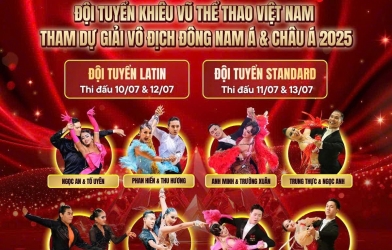 Hơn 3000 vận động viên dự Giải Khiêu vũ thể thao quốc tế Vietnam Dancesport Festival 2025
