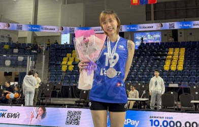 Phụ công cao nhất bóng chuyền nữ Việt Nam lên ngôi á quân giải Mông Cổ