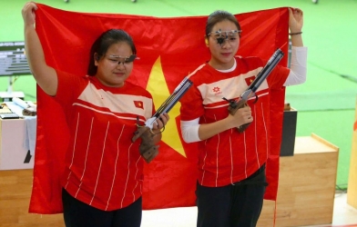 Xạ thủ trẻ Việt Nam hạ ngôi sao Olympic, giành HCV bắn súng châu Á
