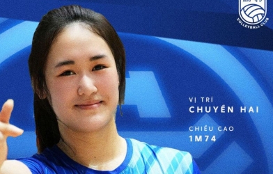 Chuyền hai trẻ hàng đầu bóng chuyền nữ Việt Nam khoác áo Hà Nội