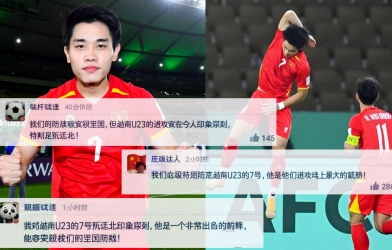 CĐV Trung Quốc đồng loạt lên tiếng về Đình Bắc trước trận bán kết