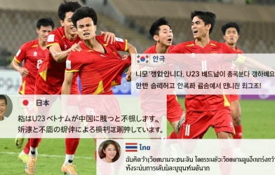 CĐV châu Á đồng loạt chỉ thẳng kết quả trận U23 Việt Nam vs U23 Trung Quốc