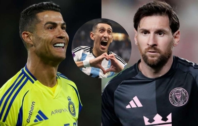 Di Maria bất ngờ thừa nhận Ronaldo vượt trội hơn Messi