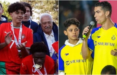 CHÍNH THỨC: Con trai Ronaldo giành danh hiệu thứ 3 cùng Bồ Đào Nha
