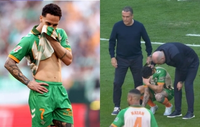 Antony bật khóc nức nở ngay trên sân