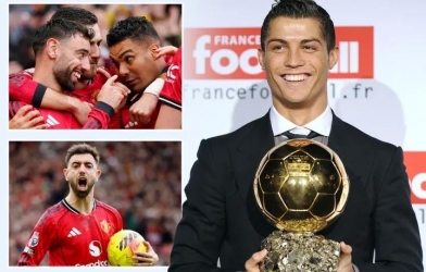 Bruno Fernandes chính thức sánh ngang Ronaldo phiên bản Quả bóng vàng
