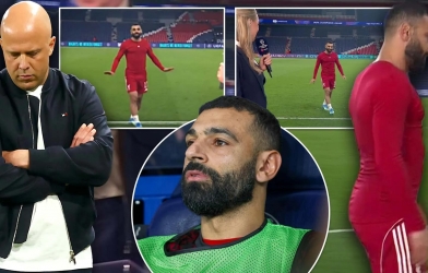 Khoảnh khắc đau lòng của Salah trong ngày Liverpool bại trận