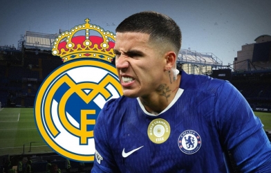 Enzo Fernandez có mặt tại Madrid