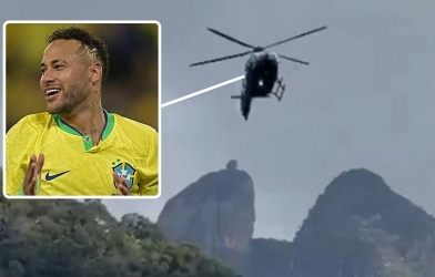 Neymar đáp trực thăng gần 400 tỷ VNĐ hội quân cùng ĐT Brazil