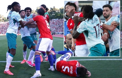 Đàn em Ronaldo tát cầu thủ Chile, sắp nhận án phạt nặng tại World Cup