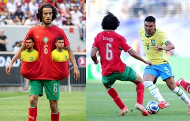 Lộ diện ngôi sao Morocco 'bỏ túi' Casemiro lẫn dàn sao Brazil