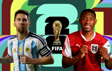 Tỷ lệ bàn thắng, góc & thẻ phạt Argentina vs Áo - World Cup 2026
