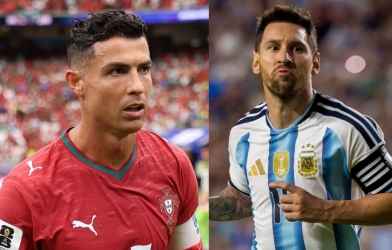 Vừa ghi 2 bàn, Ronaldo có động thái ngỡ ngàng với Messi tại World Cup