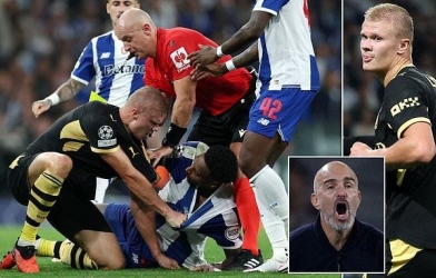 Xô xát trong đường hầm sau trận Man City thắng Porto