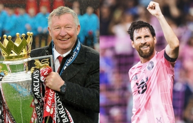 Messi đứng ngang Sir Alex Ferguson ở cột gây sốt