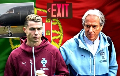 CĐV Bồ Đào Nha đồng loạt gửi thông điệp đến HLV Jorge Jesus khi Ronaldo rời tuyển