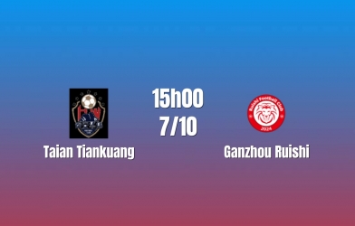Nhận định Taian Tiankuang vs Ganzhou Ruishi: Chênh lệch đẳng cấp