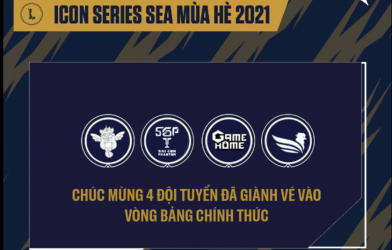 DRK, SBTC, SGP, Game Home là 4 cái tên cuối cùng góp mặt tại vòng bảng Icon Series SEA Mùa Hè 2021
