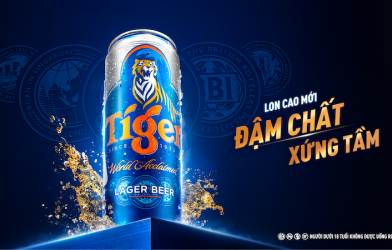 Tiger Beer ra mắt thiết kế lon cao mới 'đậm chất, xứng tầm'