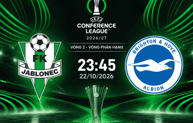 Nhận định Jablonec vs Brighton: Khách lấn át chủ nhà
