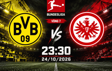 Nhận định Dortmund vs Eintracht Frankfurt: Chờ chủ nhà bùng nổ, 23h30 ngày 24/10/2026