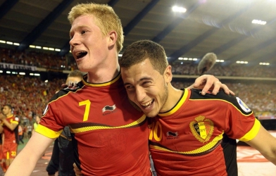 De Bruyne, Hazard 'song kiếm hợp bích' giúp ĐT Bỉ thắng nghẹt thở