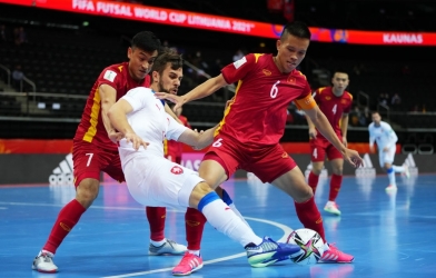 Lịch thi đấu vòng 1/8 FIFA Futsal World Cup 2021