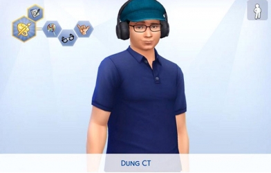 Fan mô phỏng ngoại hình của Dũng CT và team Đụt trong game Sims 4