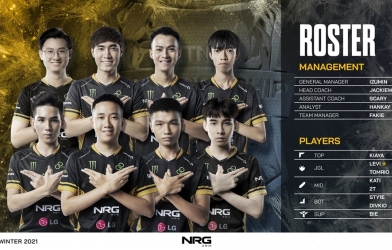 LMHT: GAM Esports công bố đội hình chính thức tham dự VCS Mùa Đông 2021