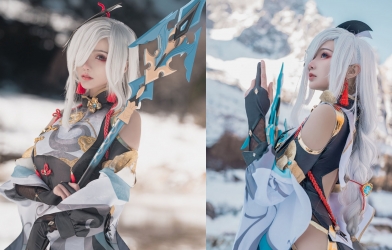 Game thủ Genshin Impact sẽ không thể bỏ qua màn cosplay Shenhe đỉnh cao này