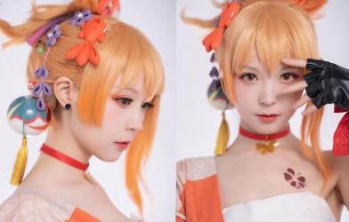Màn cosplay Yoimiya 'hết nước chấm' từ hot girl Trung Quốc