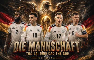 Lịch thi đấu ĐT Đức tại World Cup 2026: Giờ đá, đối thủ và bảng đấu