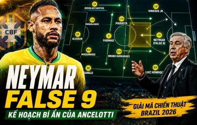 Carlo Ancelotti 'Messi hóa' Neymar, Brazil chuẩn bị bùng nổ