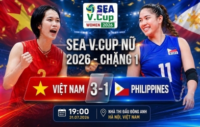 Trụ cột tỏa sáng, ĐT bóng chuyền nữ Việt Nam thắng trận ra quân SEA V.Cup