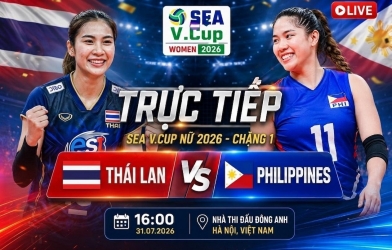Trực tiếp bóng chuyền Thái Lan vs Philippines: Thái Lan dẫn trước rất xa trong set 3