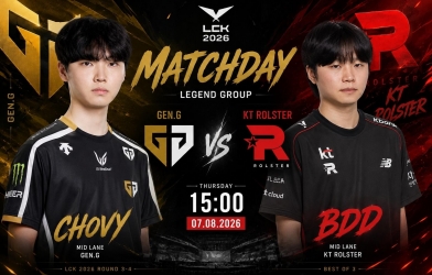 Trực tiếp LCK 2026 LMHT hôm nay 7/8: KT vs GEN.G, BFX vs BRO