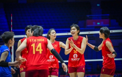 Tuyển bóng chuyền nữ Việt Nam không thể tạo nên bất ngờ trước Hàn Quốc