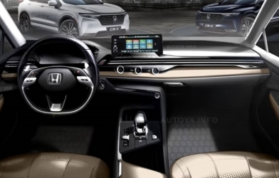 Honda CR-V 2023 rò rỉ hình ảnh khoang nội thất, cần số pha lê như trên BMW