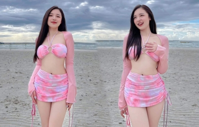 Liên Quân Mobile: MC Phương Thảo thả dáng thướt tha bên bờ biển