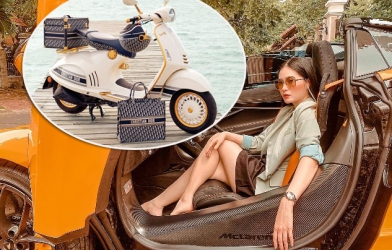 Chán siêu xe, Đoàn Di Băng đòi mua Vespa 946 Christian Dior gần 700 triệu đồng