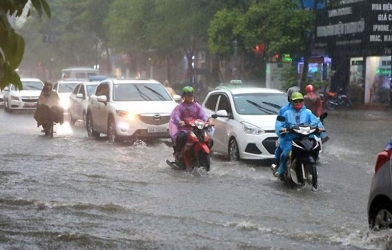 Dự báo thời tiết hôm nay 17/9/2026: Bắc Bộ mưa lớn, Hà Nội có nơi mưa rất to