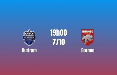 Nhận định Buriram Utd vs Borneo: Đại chiến bảng A, 19h00 ngày 07/10/2026