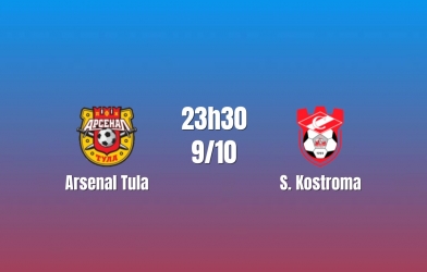 Nhận định Arsenal Tula vs S.Kostroma: Khách nắm lợi thế, 23h30 ngày 9/10/2026