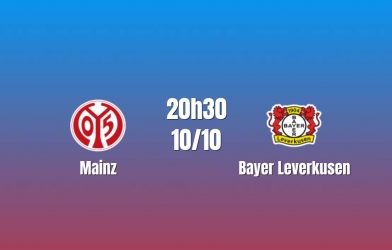 Nhận định Mainz vs Bayer Leverkusen: Khách gặp bài toán khó, 20h30 ngày 10/10/2026