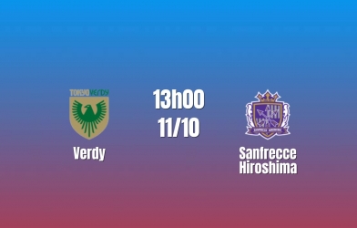 Nhận định Verdy vs Sanfrecce Hiroshima: Sức ép từ đội khách, 13h00 ngày 11/10/2026