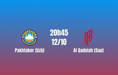 Nhận định Pakhtakor vs Al Qadsiah: Khách mang sức công phá lớn, 20h45 ngày 12/10/2026
